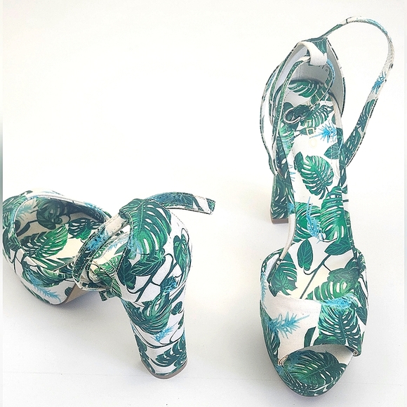 Shoes - Aldo floral print heel